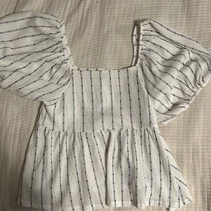 Madwell puff sleeve shirt